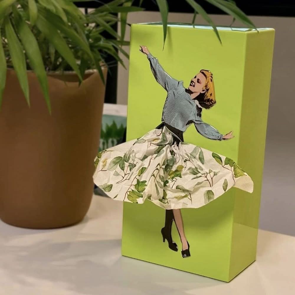 Boîte à Mouchoirs Créative en Forme de Jupe Interactif pour Salon, Chambre et Bureau 8