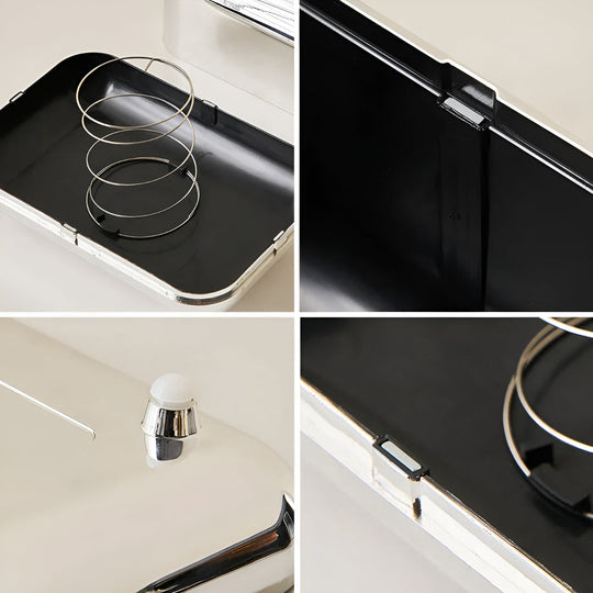 Boîte à Mouchoirs Décorative Miroir Doré 6