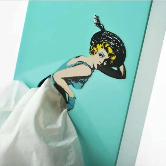 Boite à Mouchoirs Rétro Femme Décorative pour Intérieur 9
