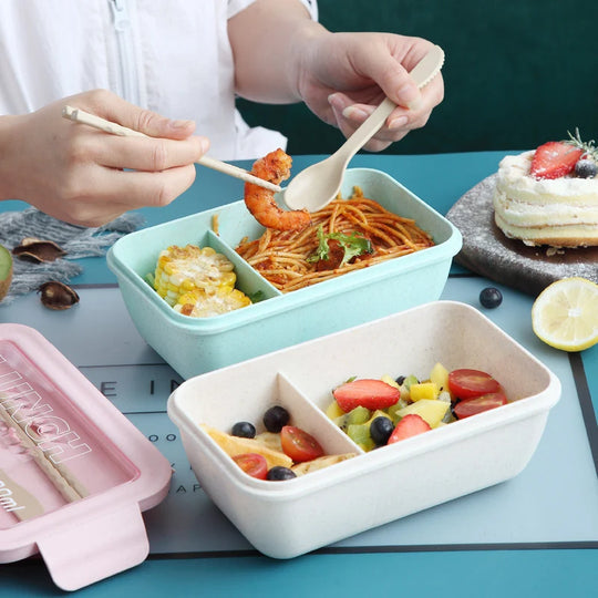 Boîte à Repas Multi-Compartiments Pratique et Écologique 3