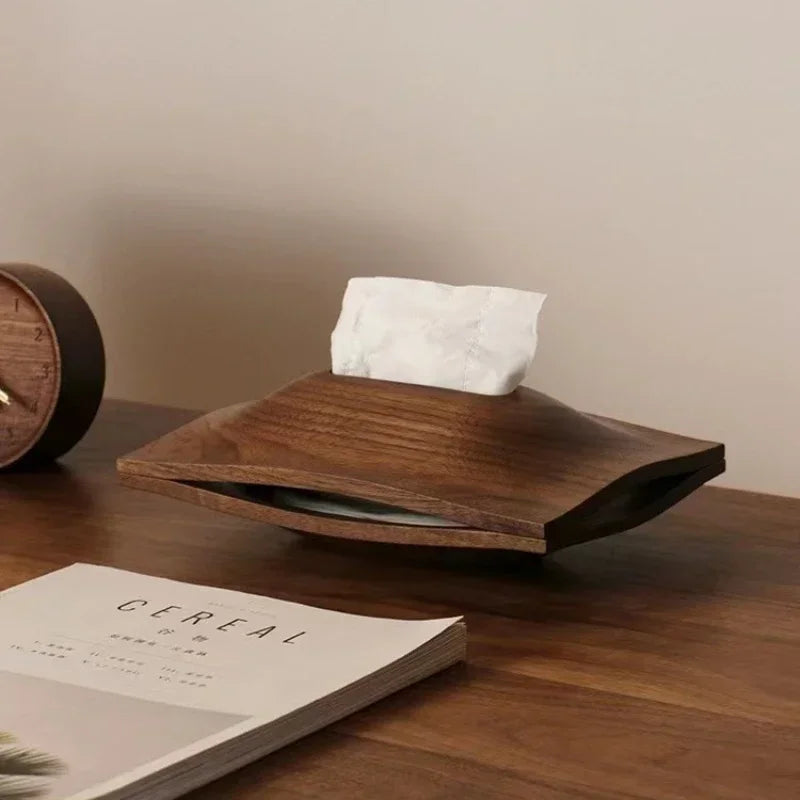 Boîte à Tissus en Bois Minimaliste pour Maison et Bureau 0