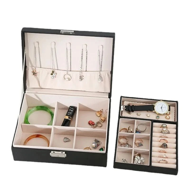 Boîte à bijoux en bois à 2 couches 4