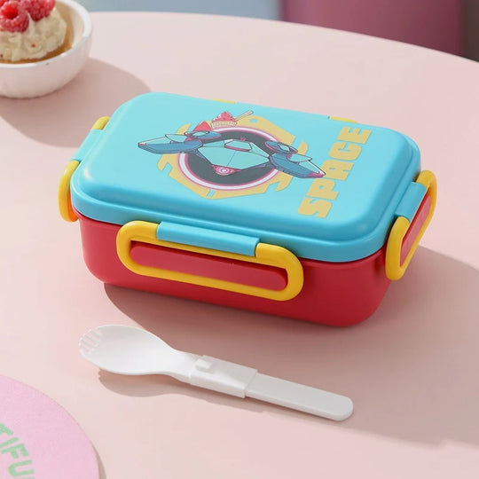 Boîte à lunch Bento avec couverts intégrés et design ludique 6