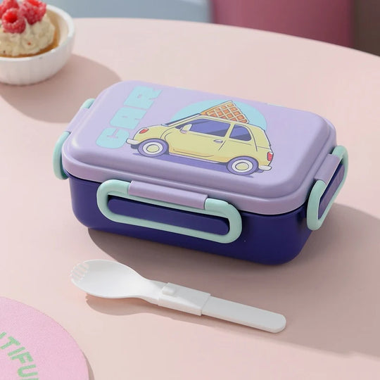 Boîte à lunch Bento avec couverts intégrés et design ludique 7
