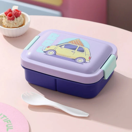 Boîte à lunch Bento créative à deux niveaux pour femmes et hommes 0