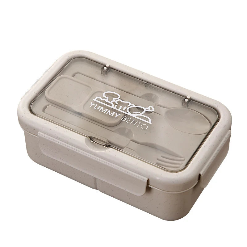 Boîte à lunch Bento écologique avec fermeture hermétique et compartiments multiples 4