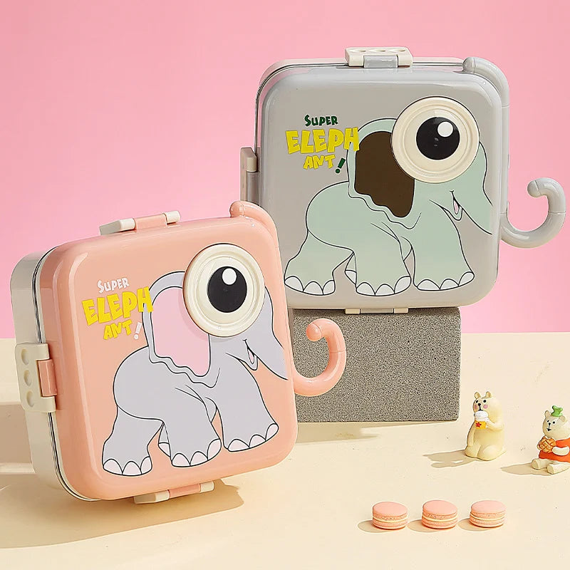 Boîte à lunch Bento enfant motif éléphant ludique 2