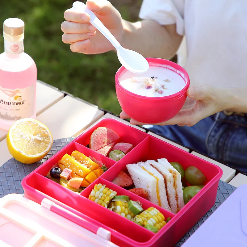 Boîte à lunch Bento interactive multi-formes pour femmes 3