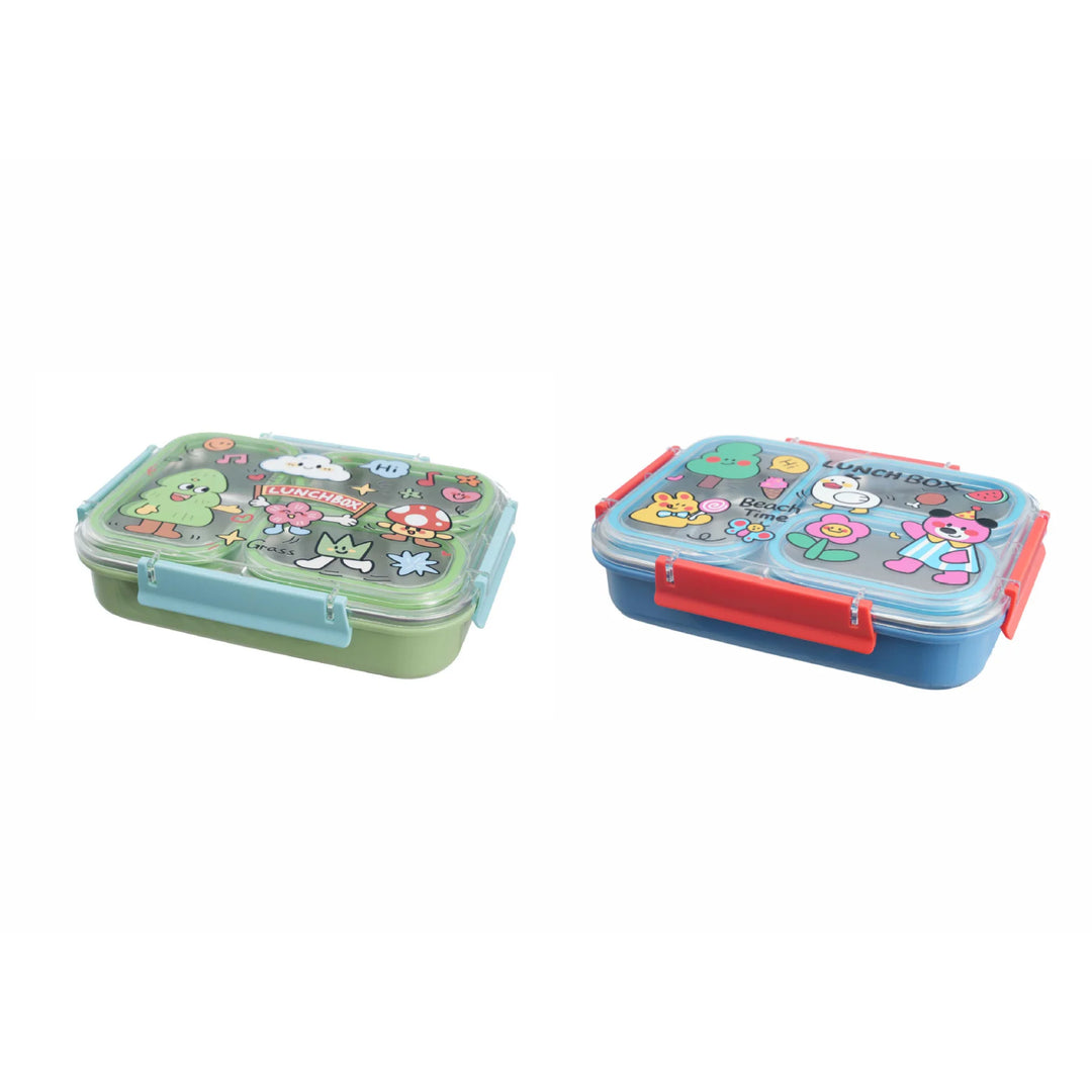 Boîte à lunch Bento multi-compartiments ludique pour femmes et hommes 1