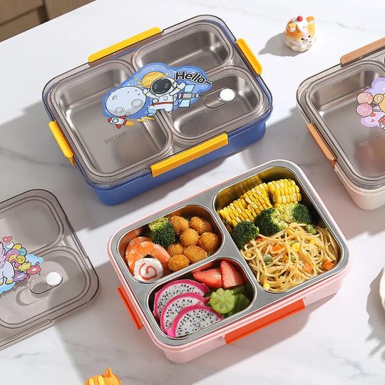 Boîte à lunch Bento multi-compartiments pour femmes style ludique 2