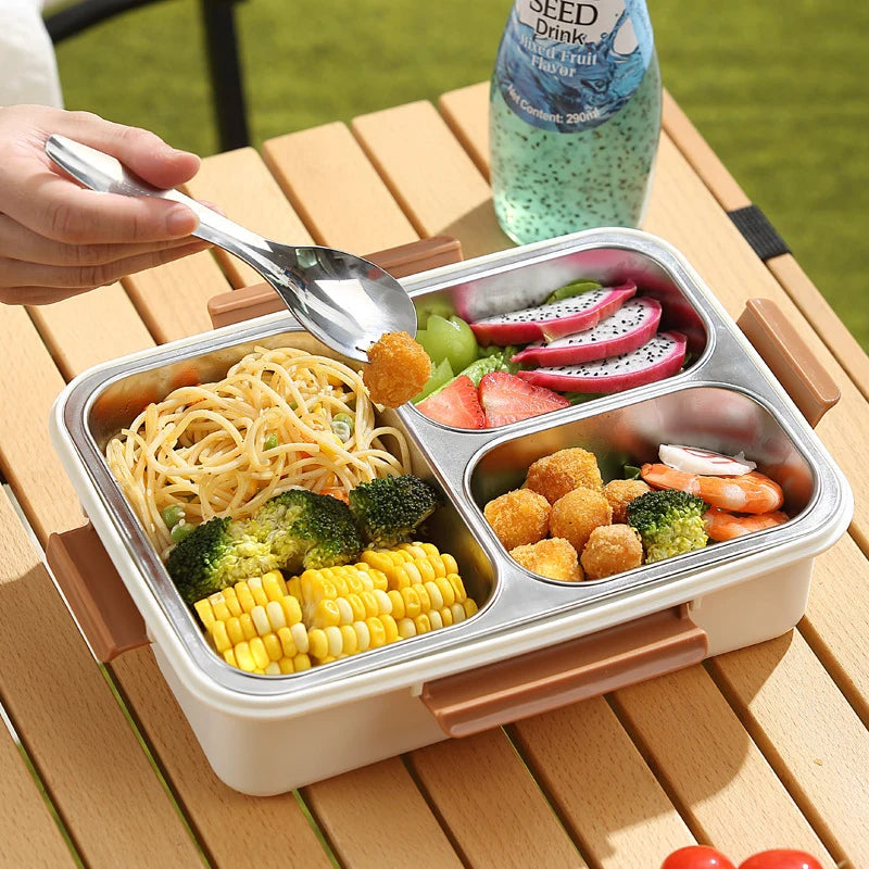 Boîte à lunch Bento multi-compartiments pour femmes style ludique 3