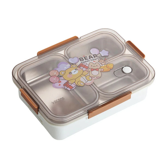 Boîte à lunch Bento multi-compartiments pour femmes style ludique 5
