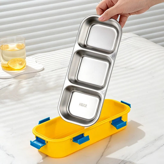 Boîte à lunch Bento multi-compartiments thème animaux pour enfants et adultes 2
