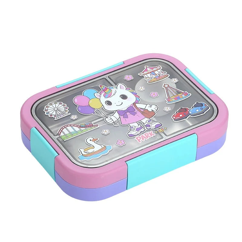 Boîte à lunch Bento multi-compartiments thème sport pour enfants et adultes 5
