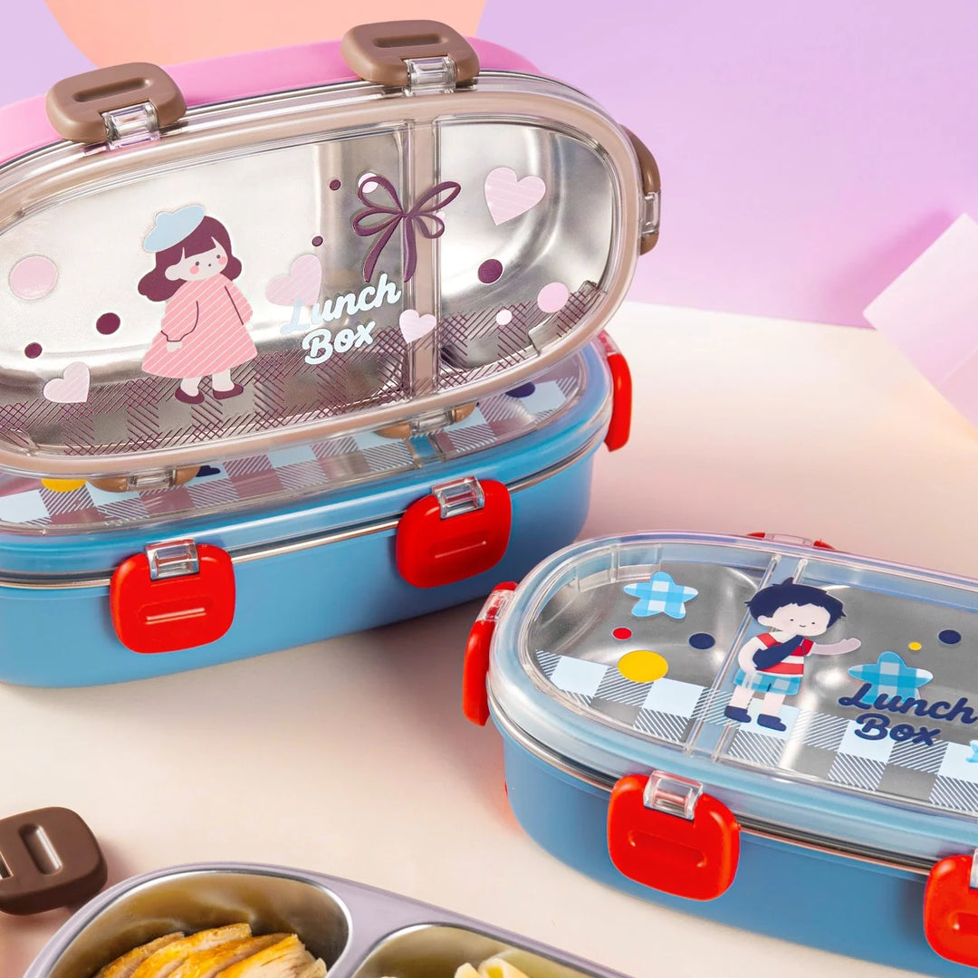 Boîte à lunch Bento portable avec compartiments multiples 1