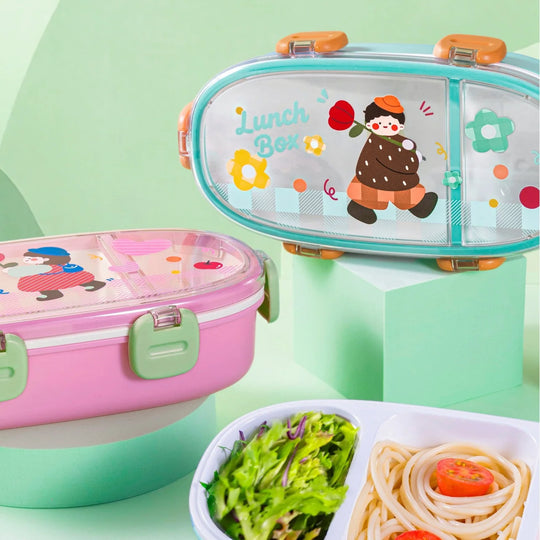 Boîte à lunch Bento portable avec compartiments multiples 2
