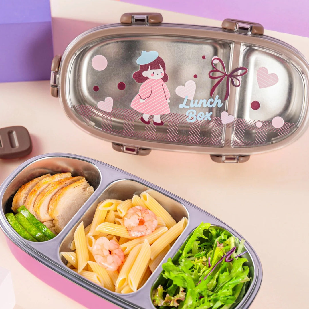 Boîte à lunch Bento portable avec compartiments multiples 3