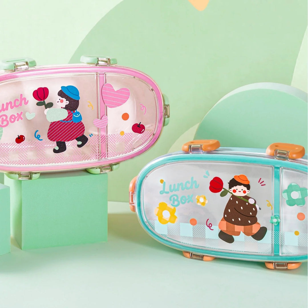 Boîte à lunch Bento portable avec compartiments multiples 4
