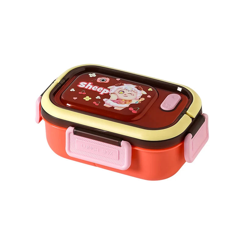 Boîte à lunch Bento pour enfants avec compartiments et motifs animaux 5