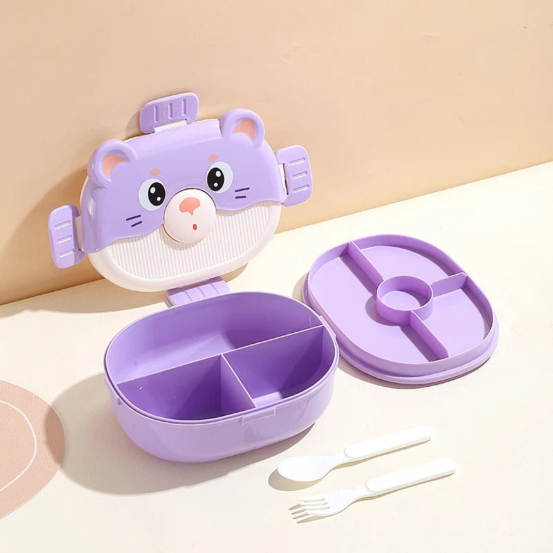 Boîte à lunch Bento pour enfants avec compartiments ludiques 0