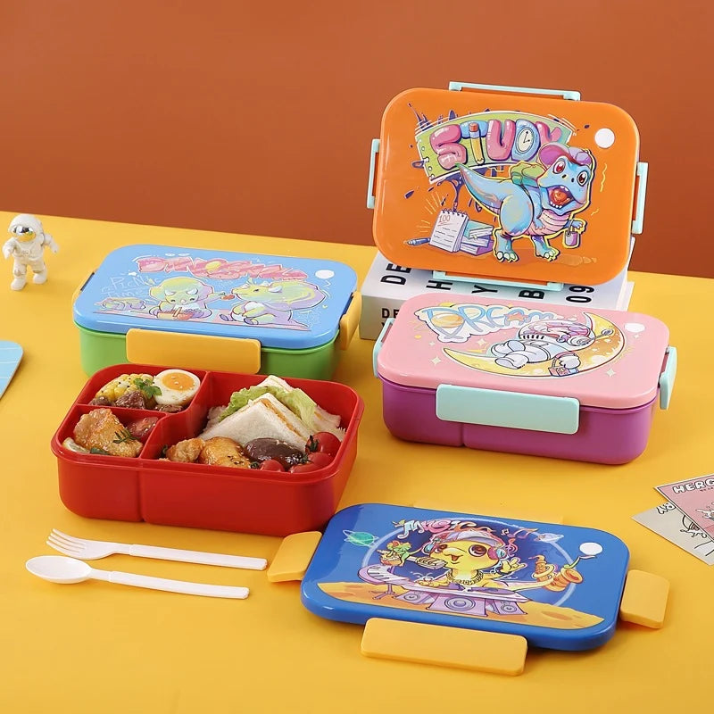 Boîte à lunch Bento pour enfants avec compartiments ludiques 1