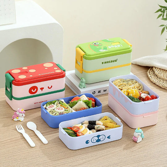 Boîte à lunch Bento pour enfants avec compartiments ludiques 1