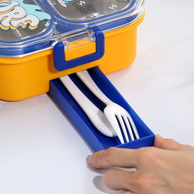 Boîte à lunch Bento pour enfants avec compartiments ludiques 2