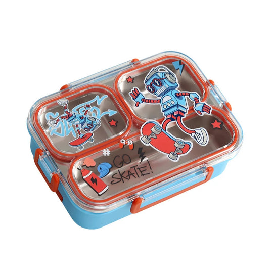 Boîte à lunch Bento pour enfants avec compartiments ludiques 3