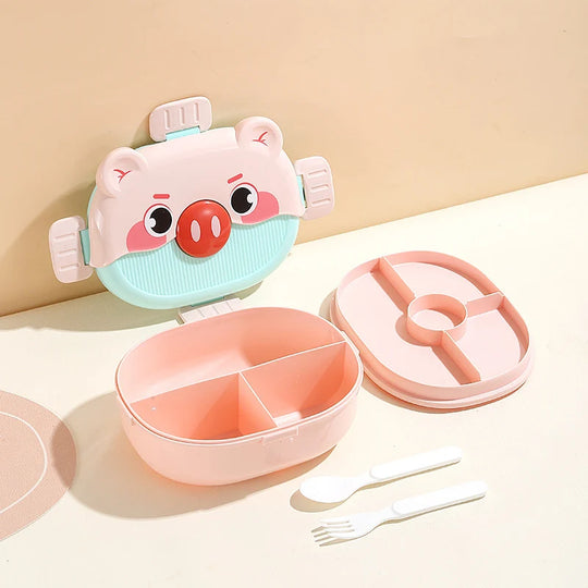 Boîte à lunch Bento pour enfants avec compartiments ludiques 3