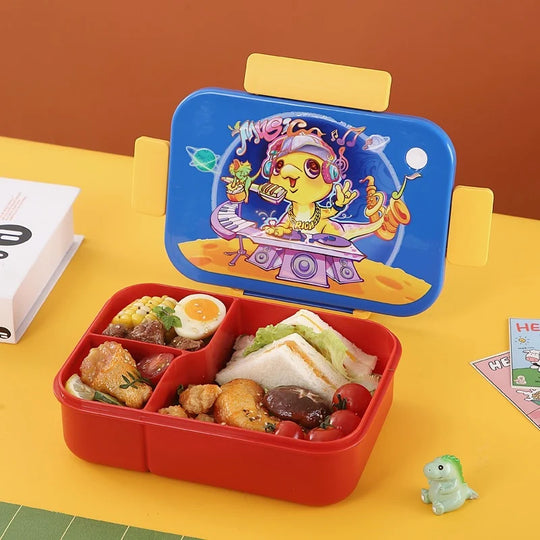 Boîte à lunch Bento pour enfants avec compartiments ludiques 4