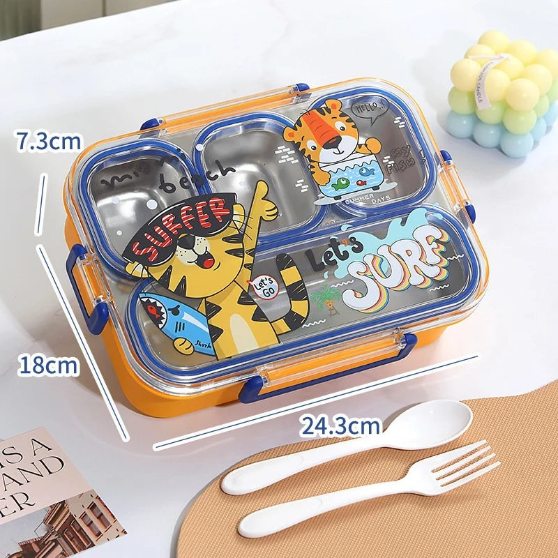Boîte à lunch Bento pour enfants avec compartiments ludiques 7