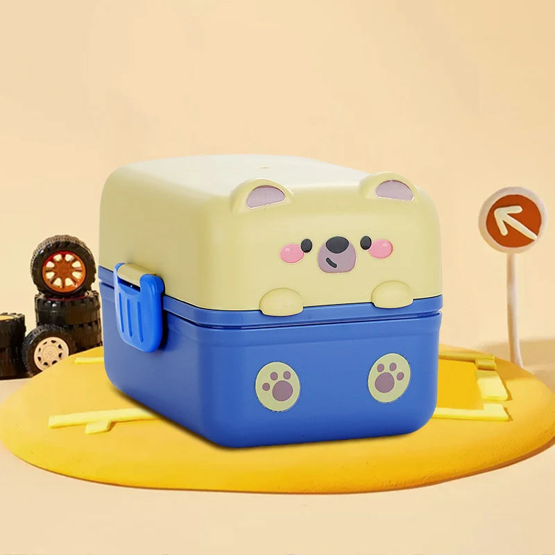 Boîte à lunch Bento pour enfants avec motif animal ludique 4
