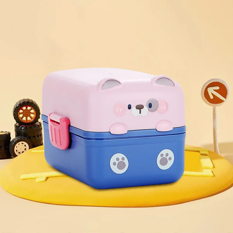 Boîte à lunch Bento pour enfants avec motif animal ludique 5