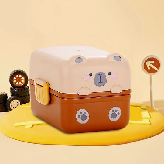 Boîte à lunch Bento pour enfants avec motif animal ludique 6