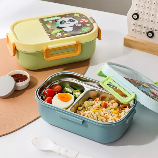 Boîte à lunch Bento pour enfants avec motifs animaux ludiques 2
