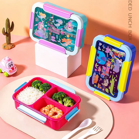 Boîte à lunch bento enfant multi-compartiments ludique 1