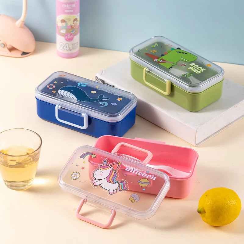 Boîte à lunch enfant multi-compartiments ludique 7