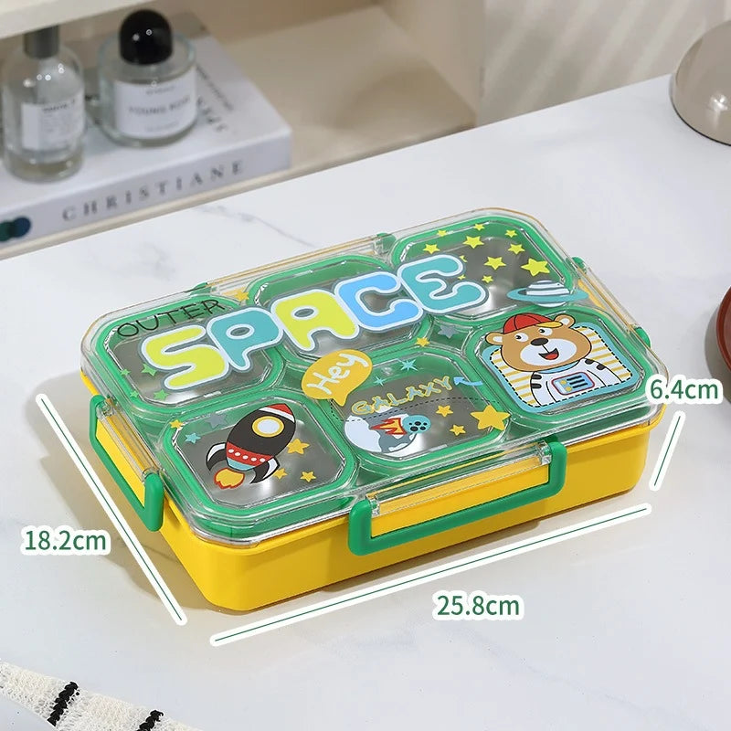 Boîte à lunch enfant multi-compartiments thème espace 0