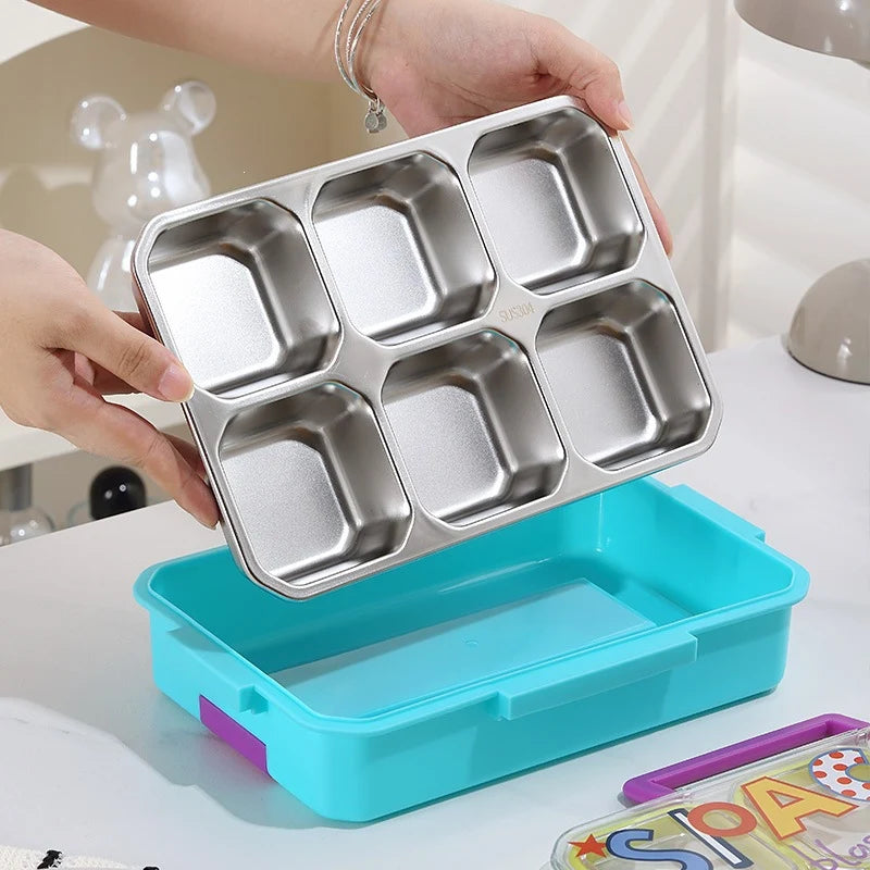 Boîte à lunch enfant multi-compartiments thème espace 2