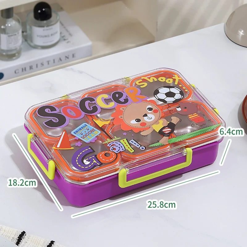 Boîte à lunch enfant multi-compartiments thème espace 5