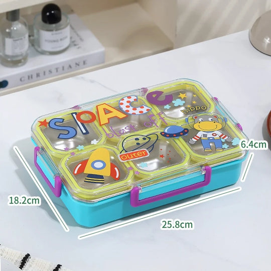 Boîte à lunch enfant multi-compartiments thème espace 6