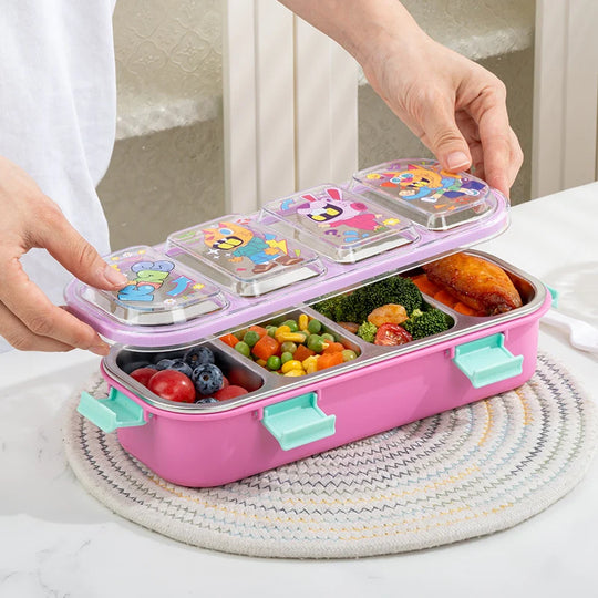 Boîte à lunch enfant multi-compartiments thème requins 1