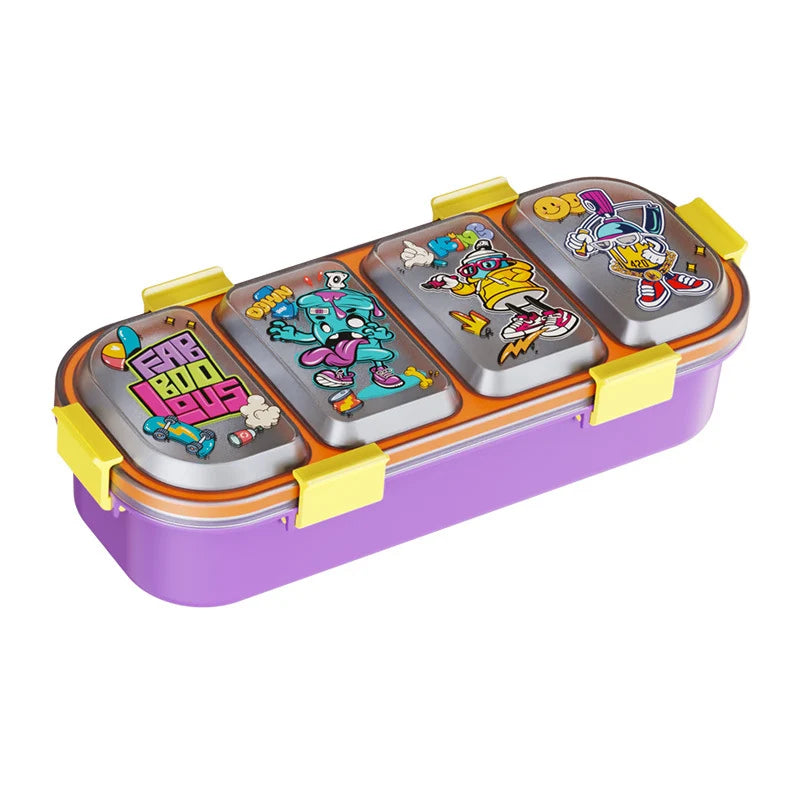 Boîte à lunch enfant multi-compartiments thème requins 4