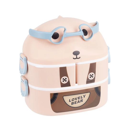 Boîte à lunch enfant portable à motif animalier ludique 2