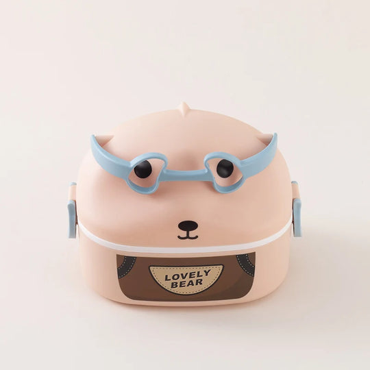 Boîte à lunch enfant portable à motif animalier ludique 6