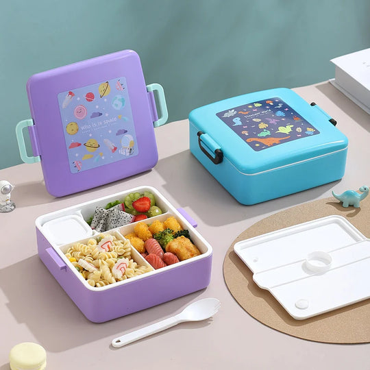 Boîte à lunch enfant thème dinosaures ludique et pratique 3