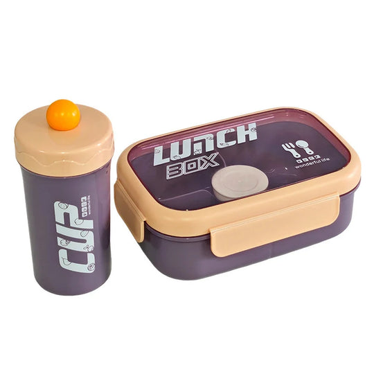 Boîte à lunch étanche avec compartiment pour couverts polyvalente 7