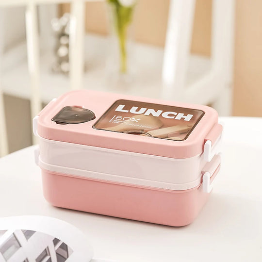 Boîte à lunch femme double compartiment pratique 0