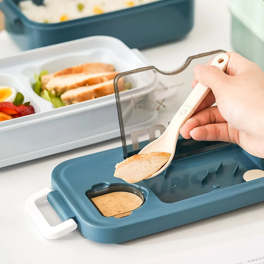Boîte à lunch femme double compartiment pratique 2