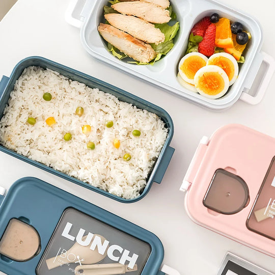 Boîte à lunch femme double compartiment pratique 3